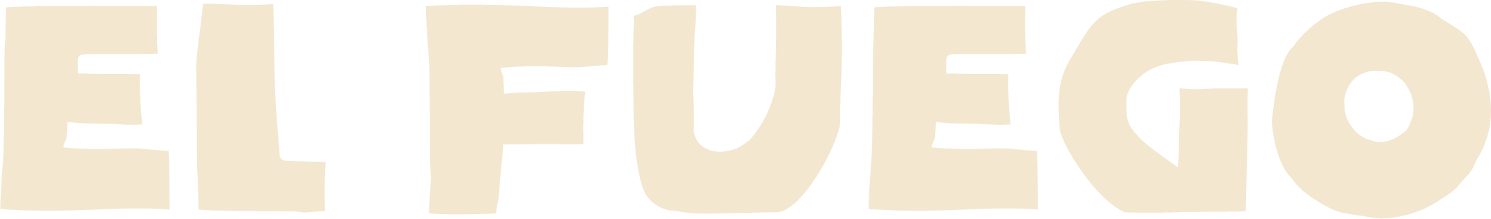 El Fuego Logotype - Krem